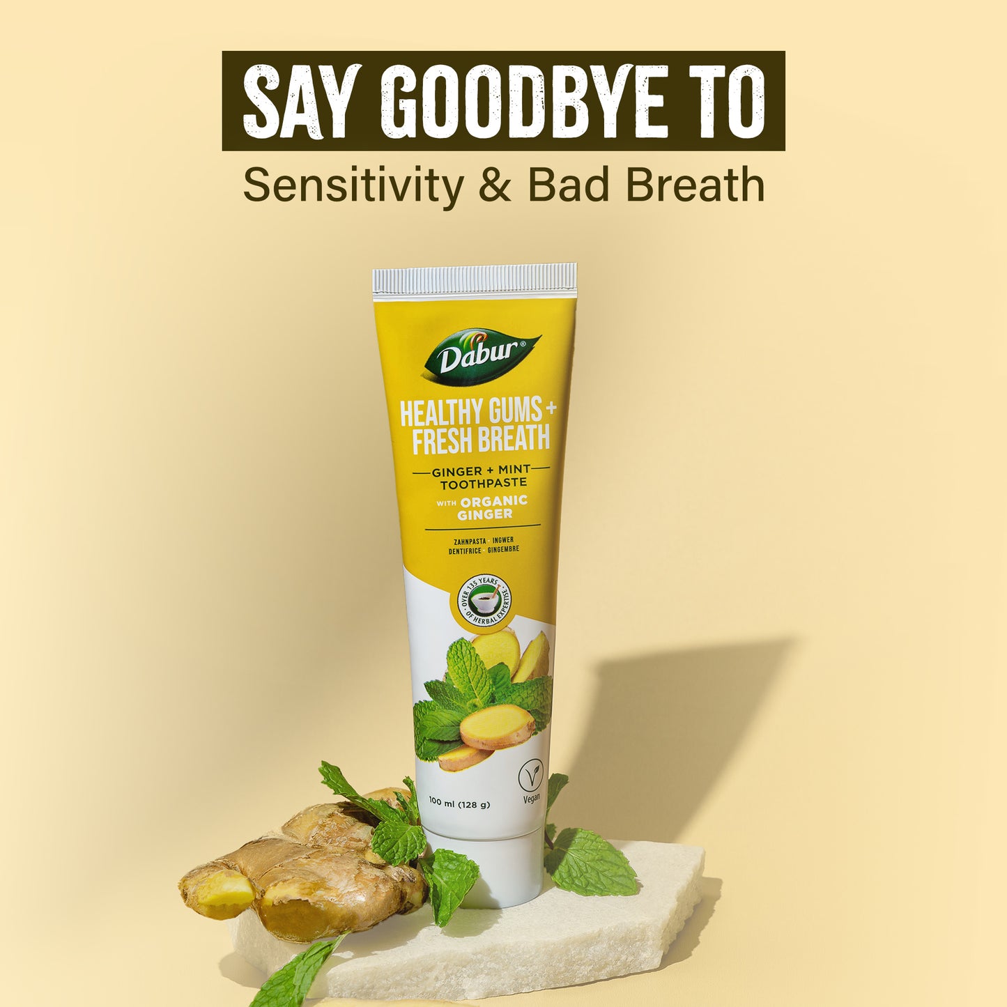 Dabur Organic Ginger & Mint Toothpaste - 100 ml