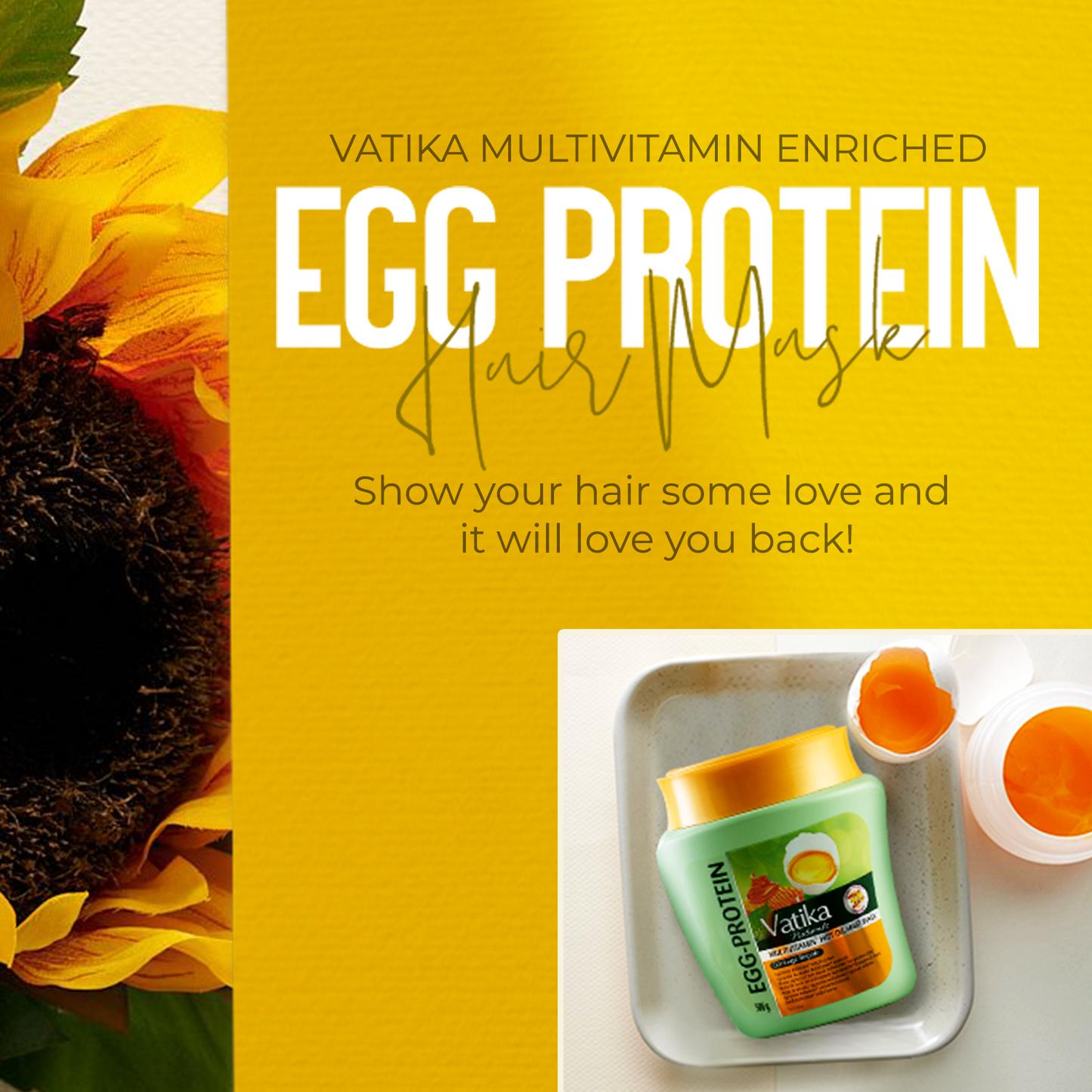 Vatika Naturals Egg Protein Hair Mask Multivitamin