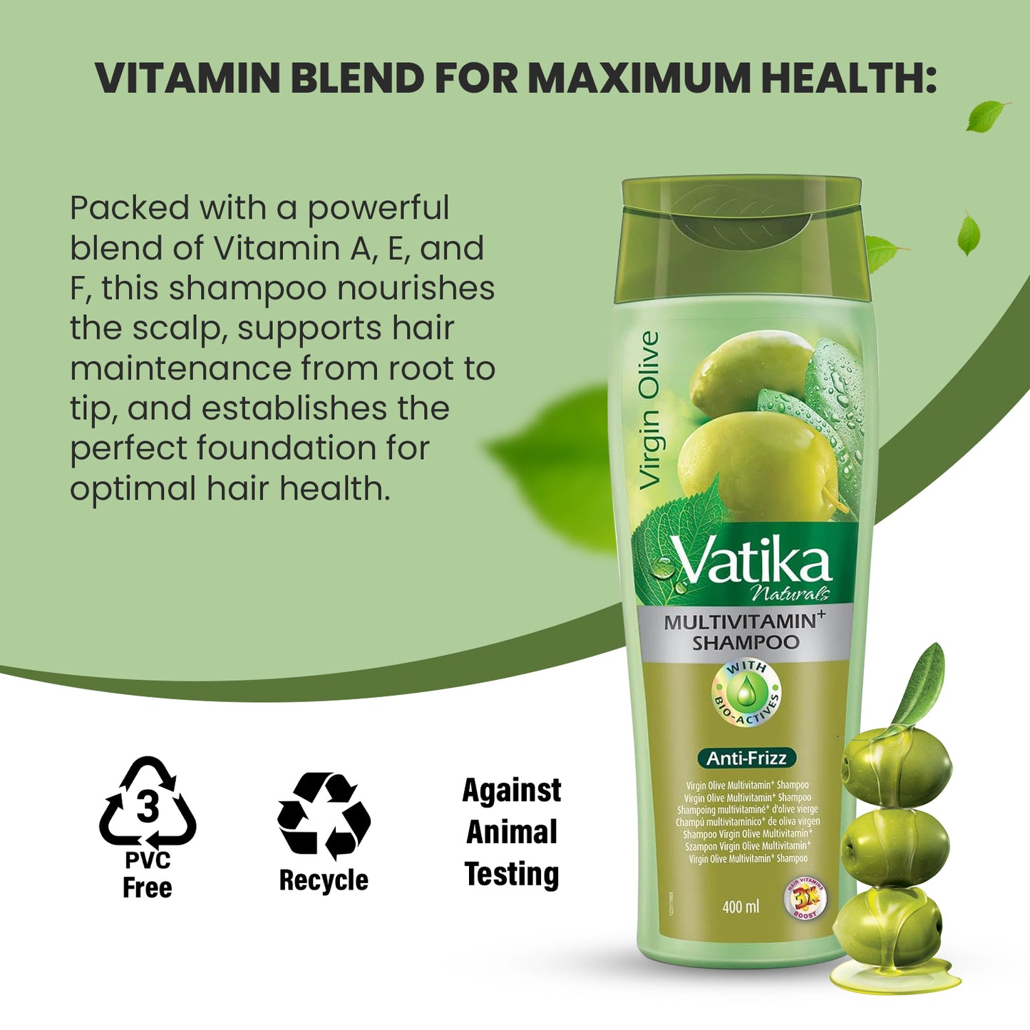 Vatika Naturals Olive Multivitamin+ Shampoo