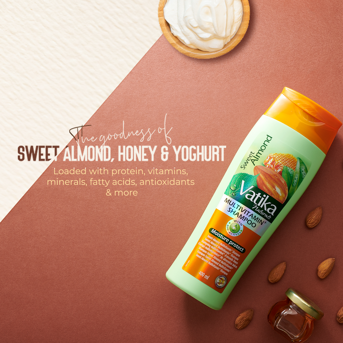 Vatika Naturals Almond Multivitamin+ Shampoo