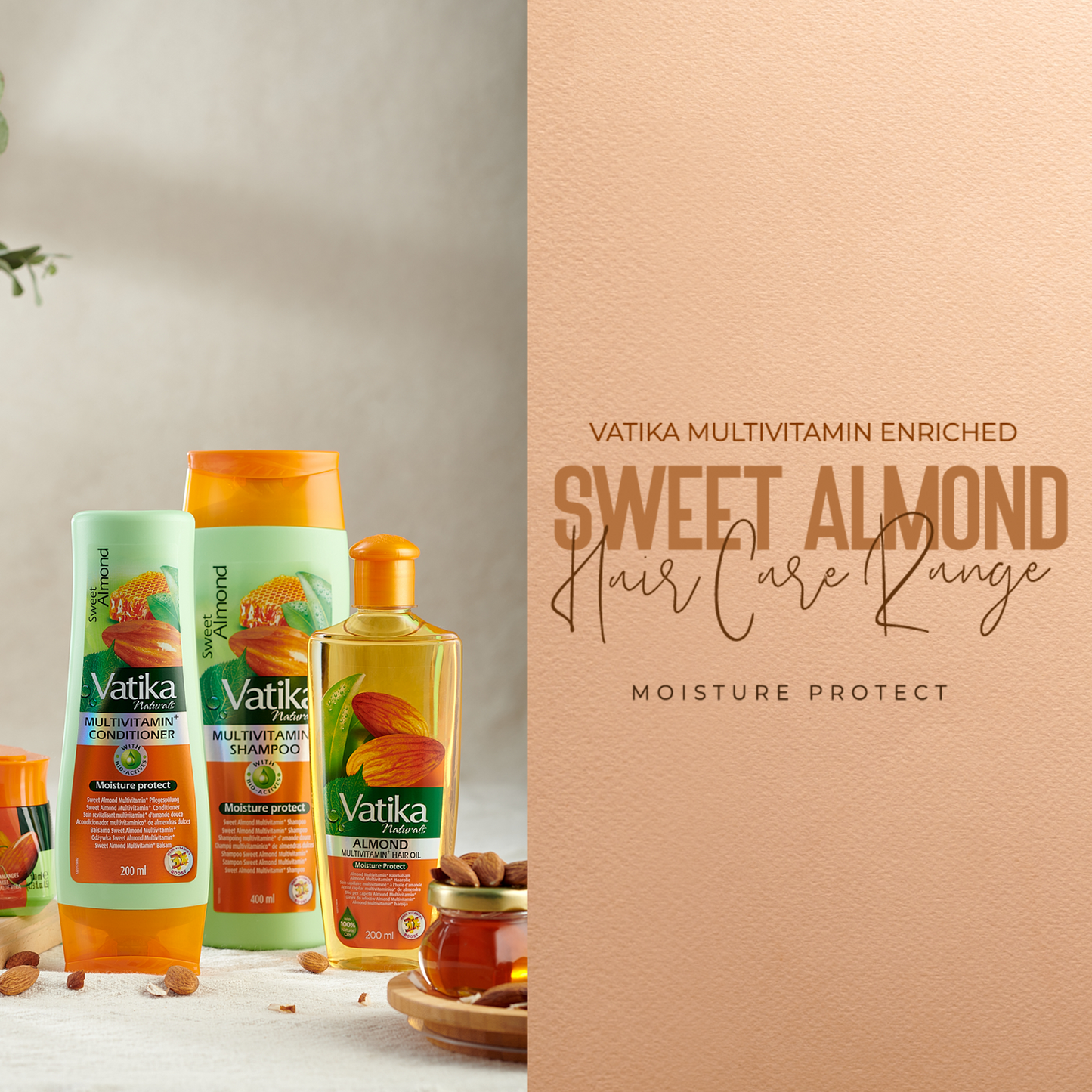 Vatika Naturals Almond Multivitamin+ Shampoo