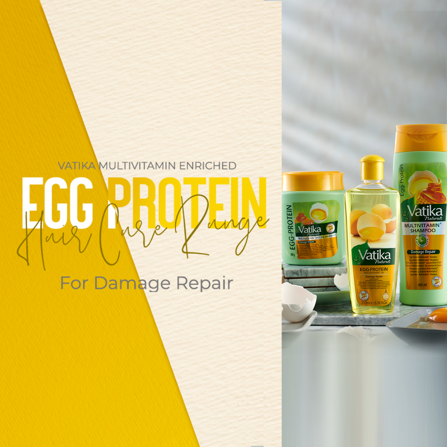 Vatika Naturals Egg Protein Hair Mask Multivitamin