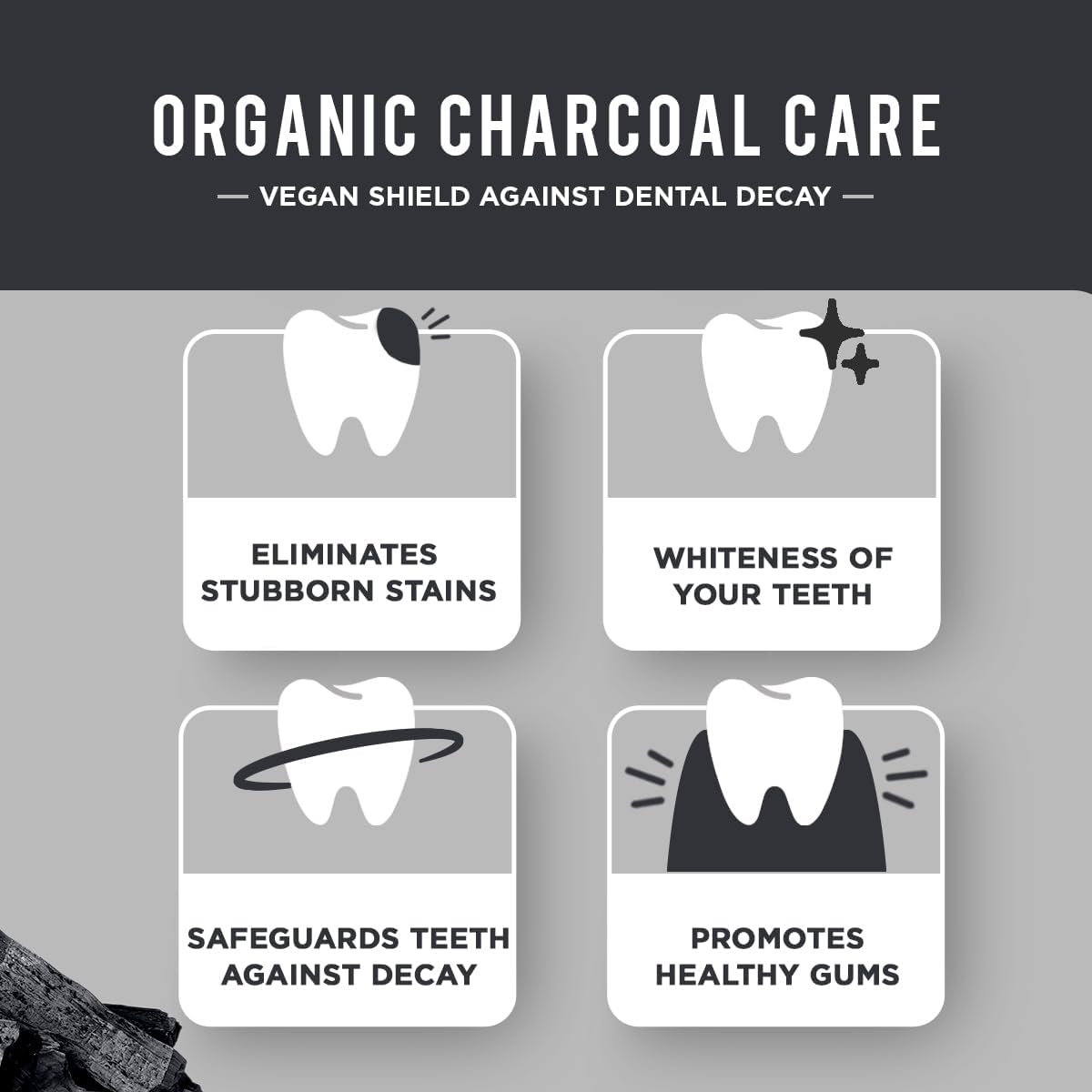 Dabur Charcoal ToothPaste with Organic Charcoal