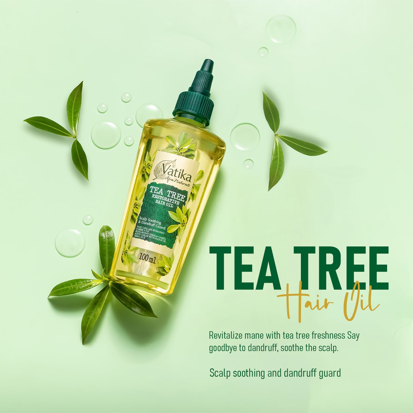 Vatika Naturals Curls Tea Tree Hair Oil - 100 ml