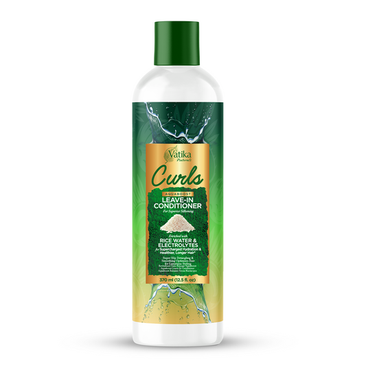 Vatika Naturals Curls AQUABOOST Leave-In Conditioner with Rice Water & Electrolytes 370 ml