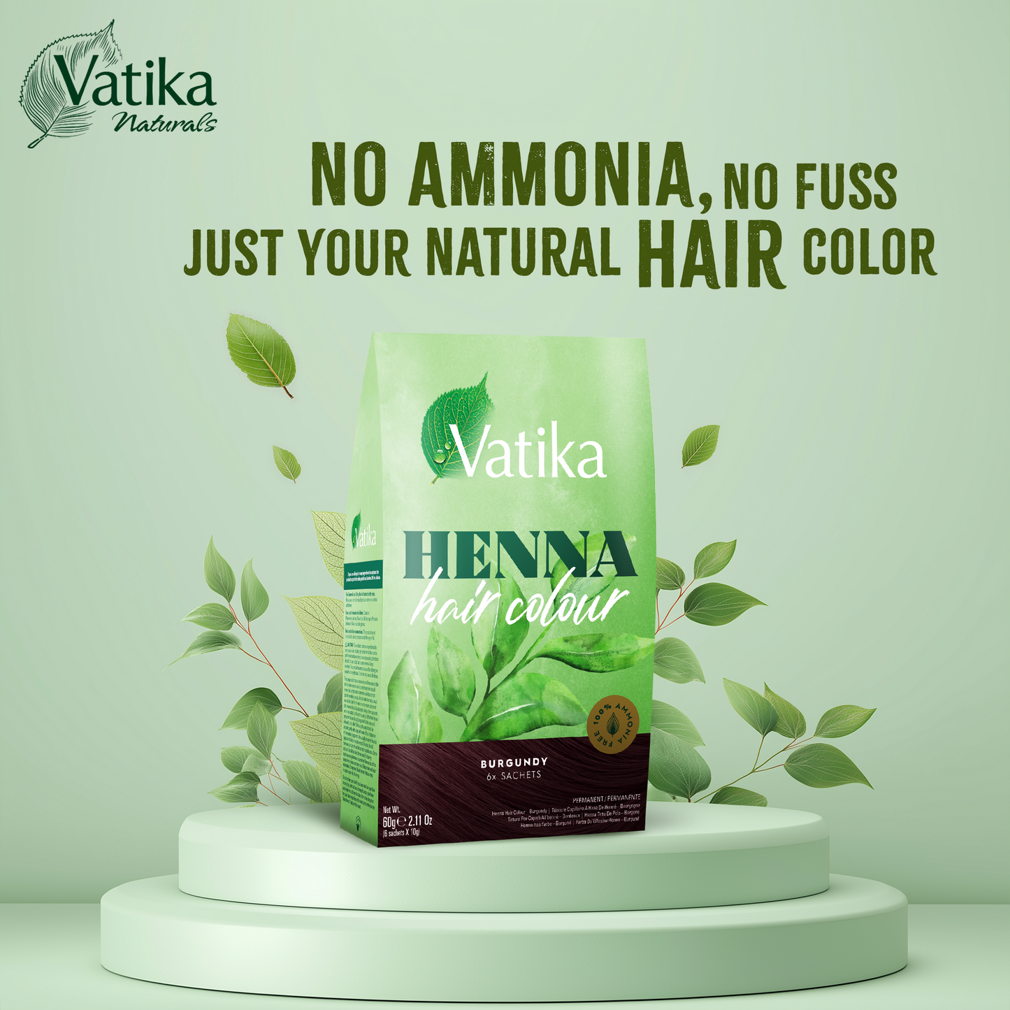 Vatika Henna Hair Colour - Burgandy