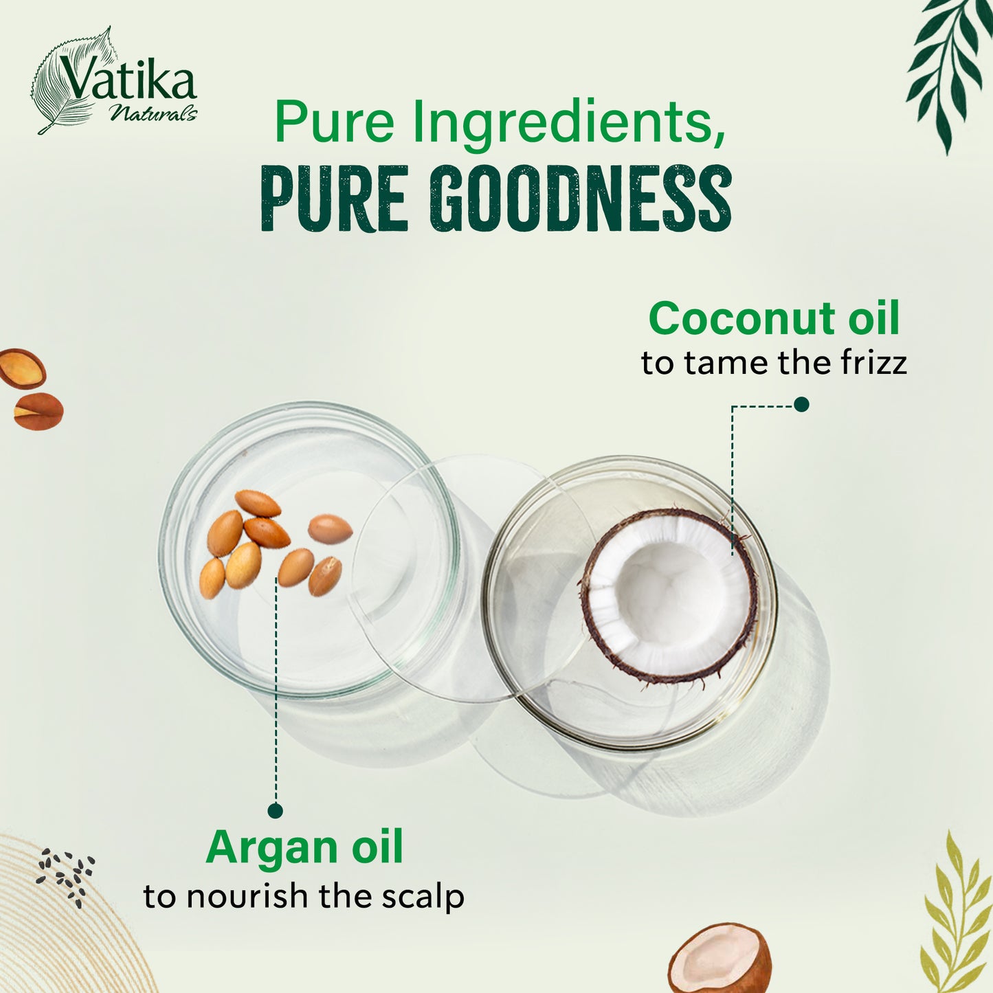 Vatika Naturals Coconut Argan Ritual Hair Oil