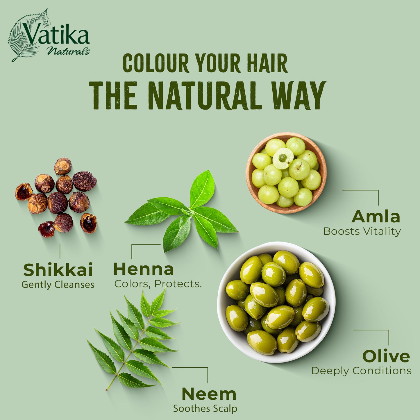 Vatika Henna Hair Colour - Dark Brown