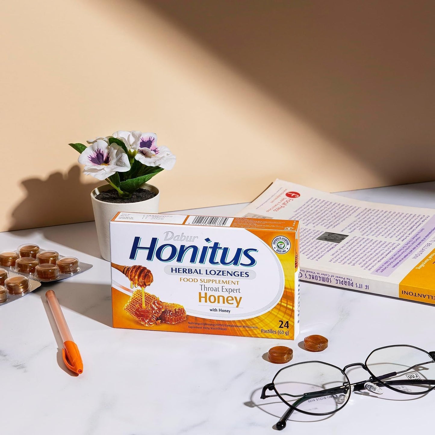 Dabur Honitus Herbal Lozenges Honey