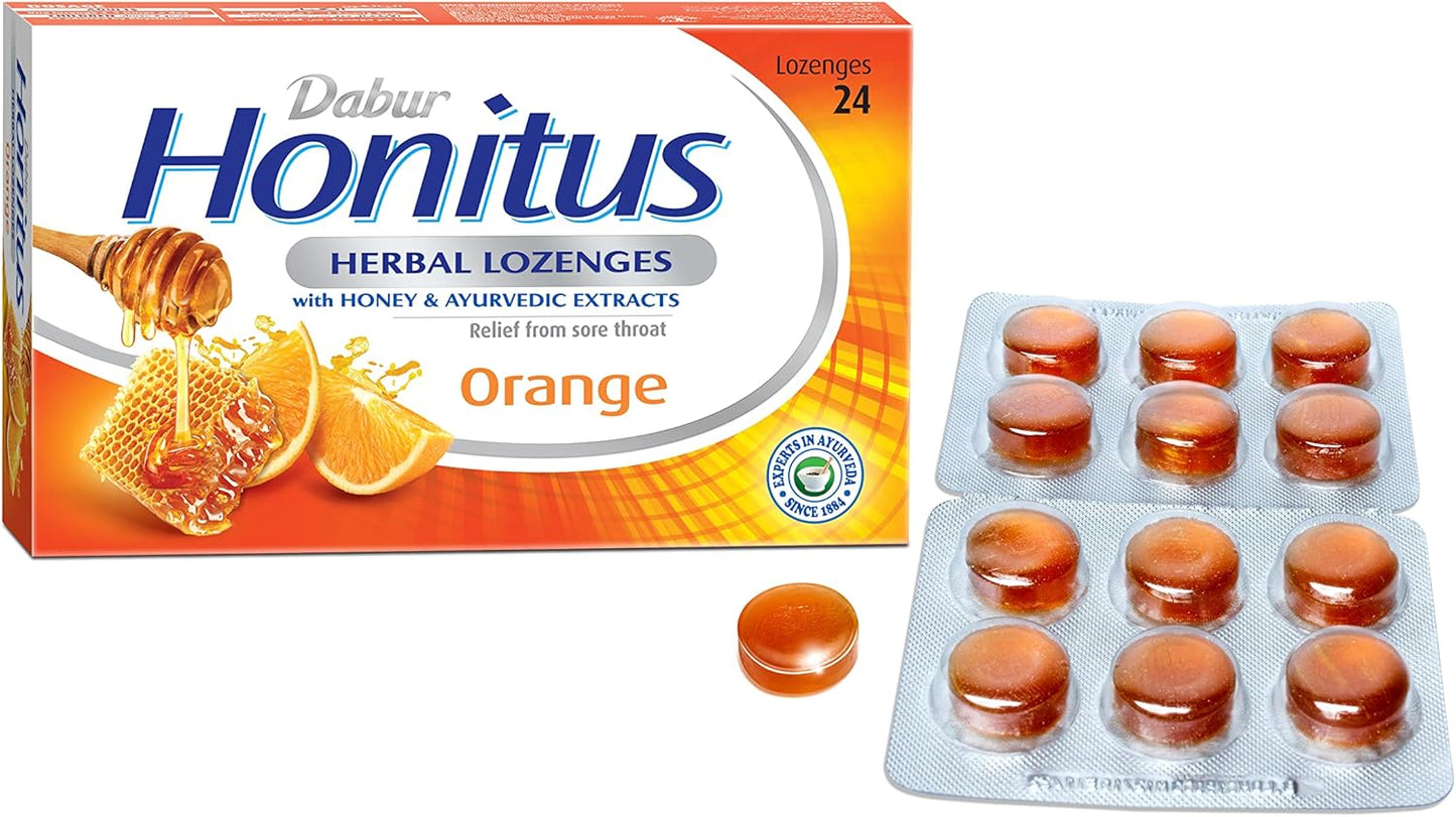 Dabur Honitus Herbal Lozenges Orange