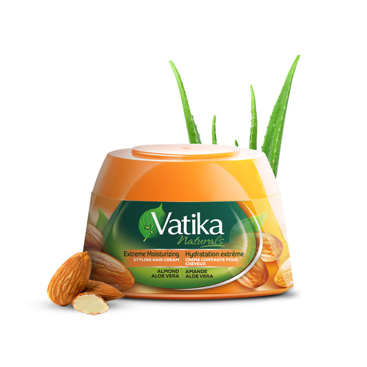 Vatika Naturals Hair Cream - Extreme Moisturizing (210ml, Almond)