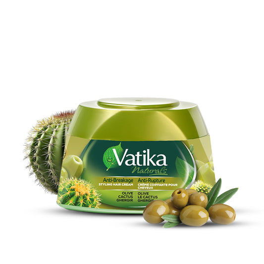 Vatika Naturals Hair Cream - Anti-Breakage (210ml, Cactus)