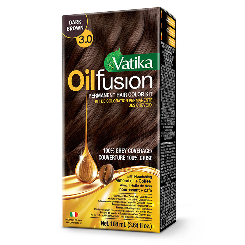 Vatika Oil Fusion Colors Dark Brown - Coloring Kit